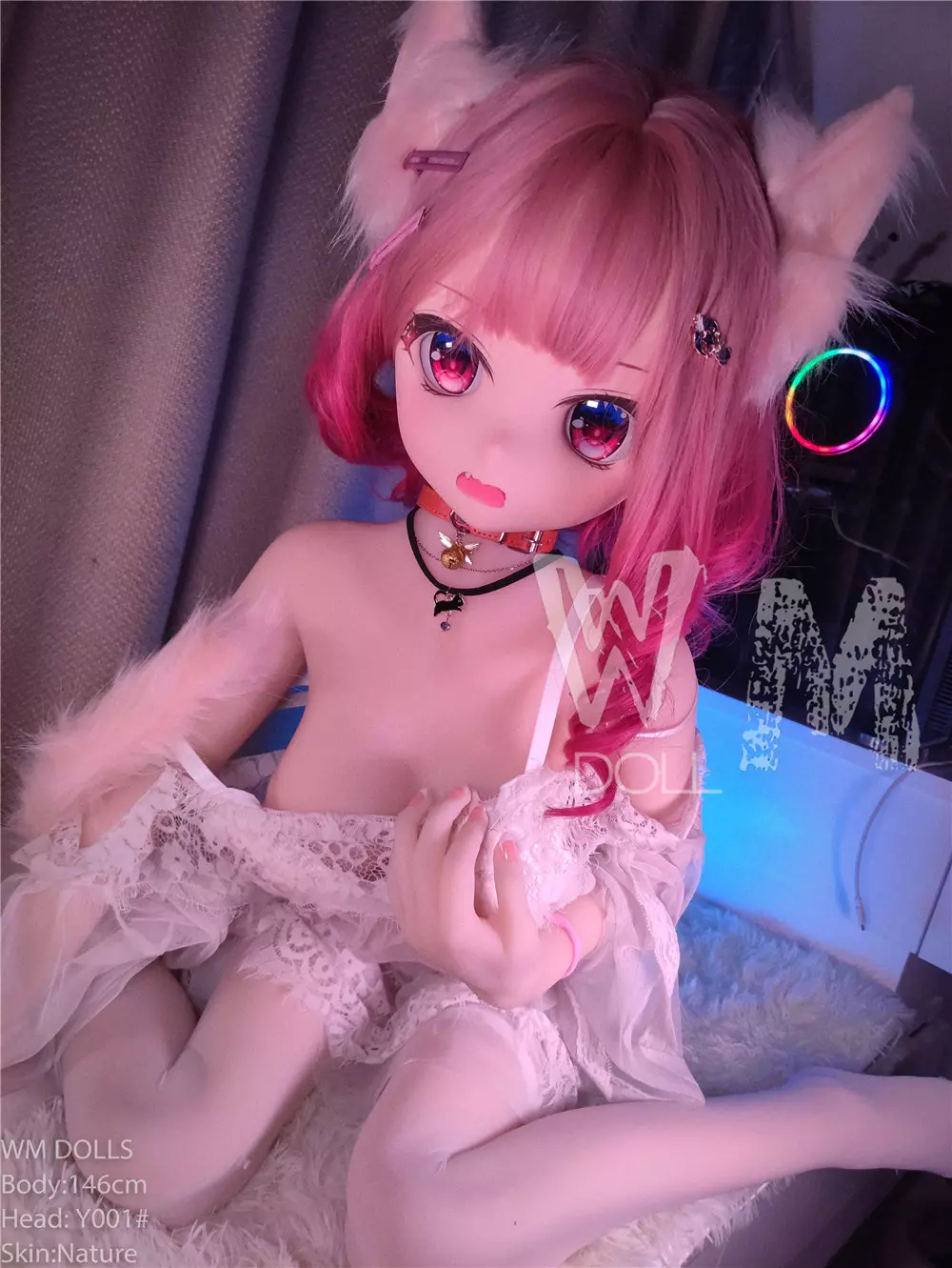 WM S-TPE 146cm Anime TPE Sex Doll with PVC Head #Y001